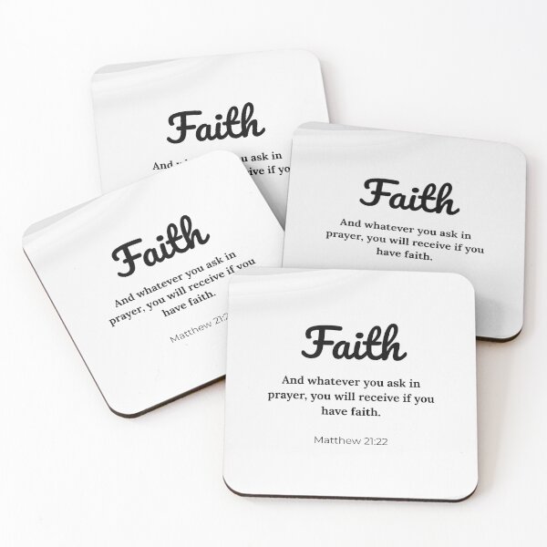 Item preview, Faith | Triptych Christian Scripture Wall Art - Part 1/3 designed and sold by Dwordsdaily.
