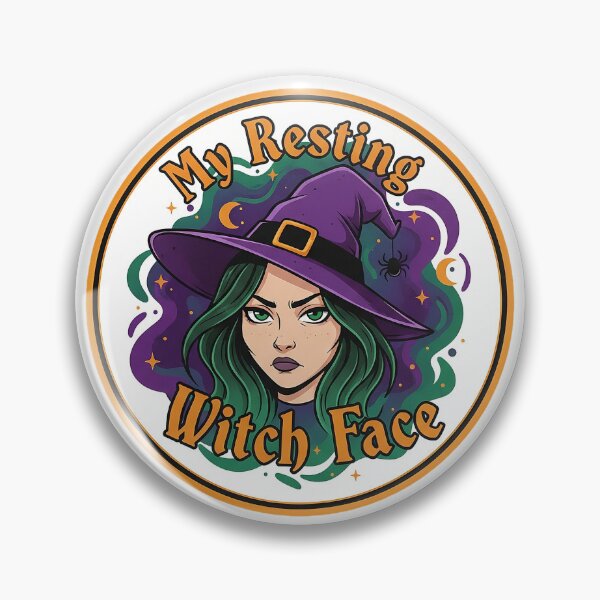 Item preview, My Resting Witch Face - Sassy Halloween Humor designed and sold by CraftedByEva.