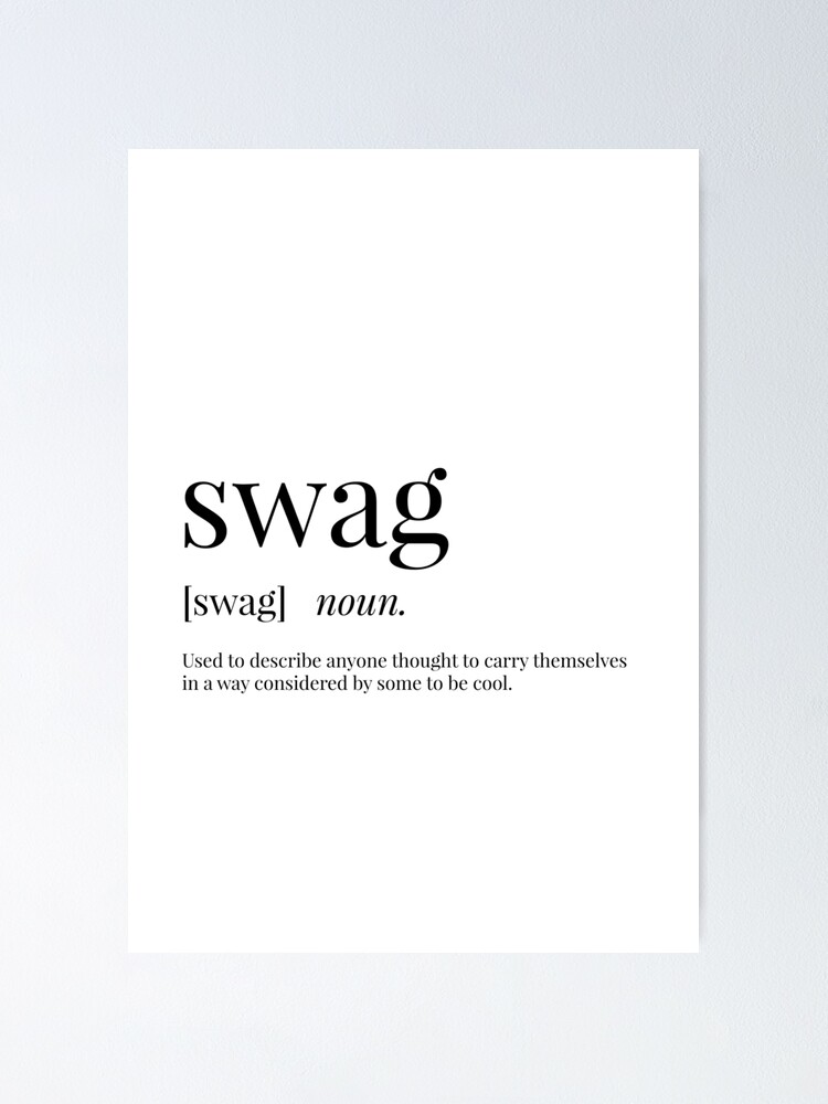 What does 'swag' mean?