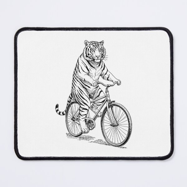 Item preview, Cycling Bicycle Tiger Cat Vintage Cyclist Funny Biker Animal designed and sold by GrandeDuc.