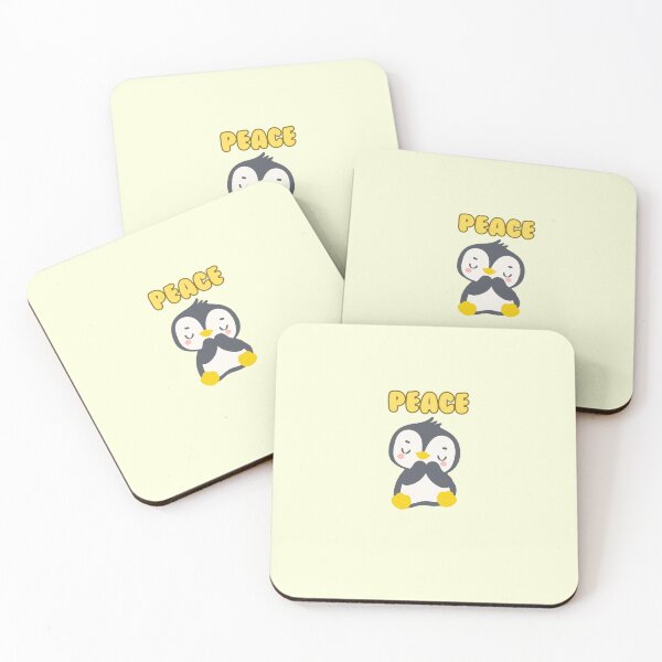 Item preview, Kawaii Penguin Peace Sign Sticker designed and sold by Moon's Arts.