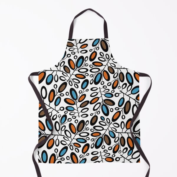 Item preview, Multicolored leaf pattern fabric designed and sold by Toyney.