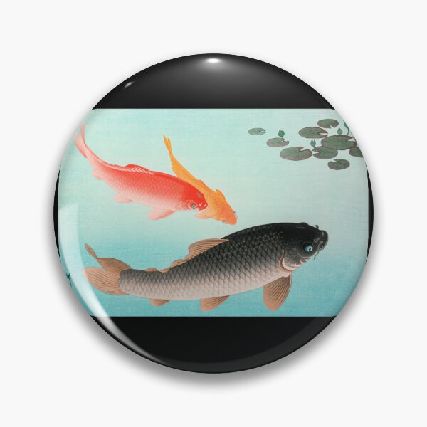 Item preview, Common And Golden Carp - Ohara Koson 	 designed and sold by cdfoobqe38.