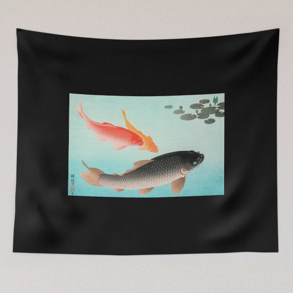Item preview, Common And Golden Carp - Ohara Koson 	 designed and sold by cdfoobqe38.