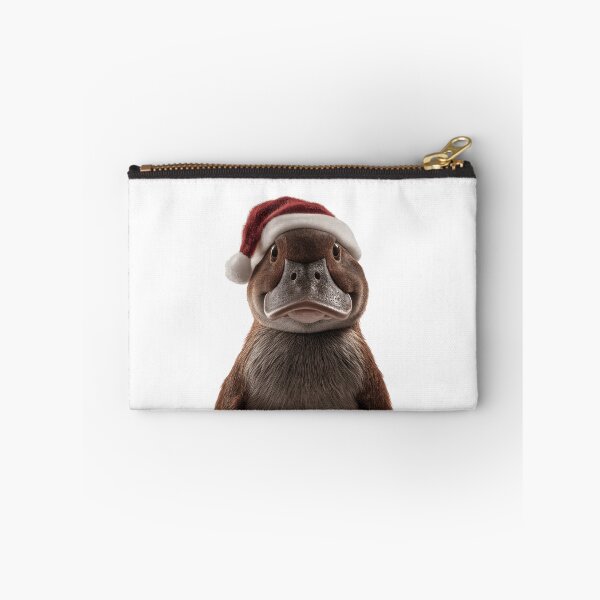 Item preview, Platypus with Christmas Hat – Festive Platypus Xmas Design designed and sold by LazyOwlStore.