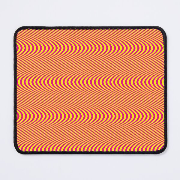 Item preview, Blank Greetings Card, Illusion Art in Pink and Yellow, Optical Illusion Art designed and sold by CharlottePlaceArt.