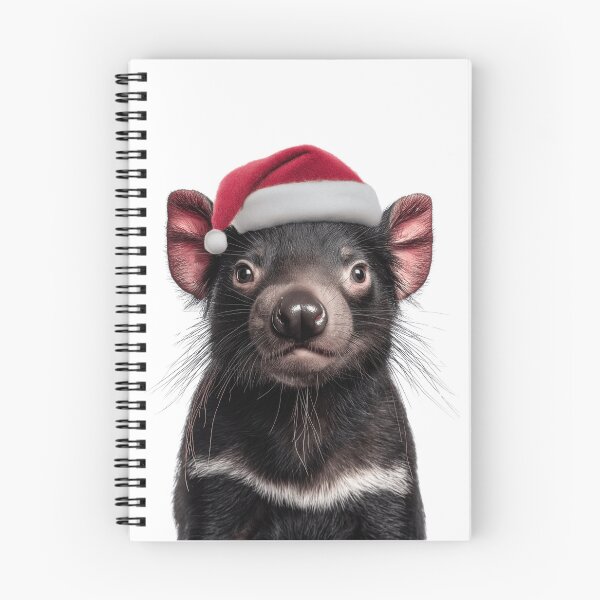 Item preview, Tasmanian Devil with Christmas Hat – Festive Tasmanian Devil Xmas Design designed and sold by LazyOwlStore.