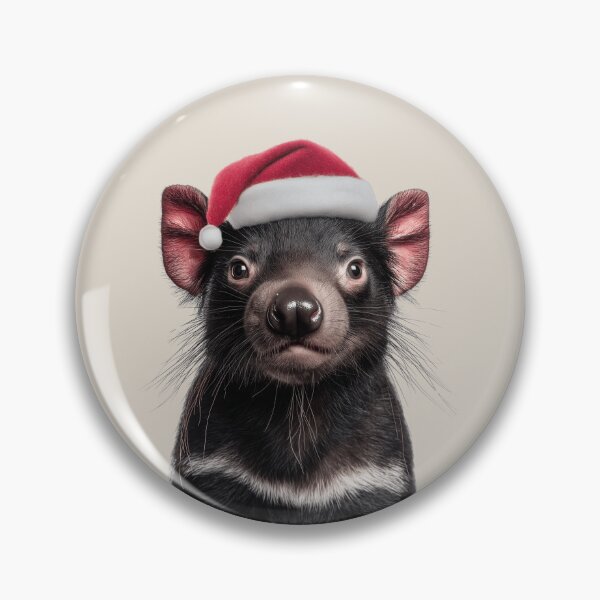 Item preview, Tasmanian Devil with Christmas Hat – Festive Tasmanian Devil Xmas Design designed and sold by LazyOwlStore.