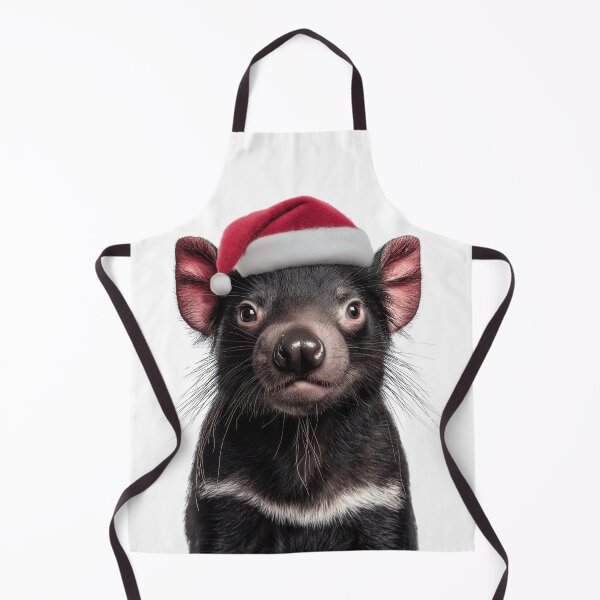 Item preview, Tasmanian Devil with Christmas Hat – Festive Tasmanian Devil Xmas Design designed and sold by LazyOwlStore.