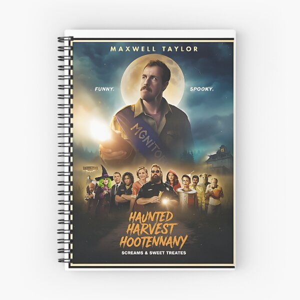 Item preview, Haunted Harvest Hootenanny – Funny Spooky Halloween Retro Poster Design designed and sold by Rassrus.