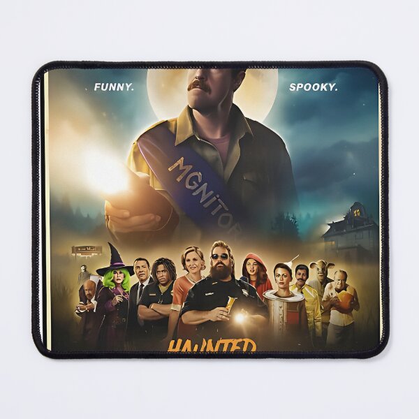 Item preview, Haunted Harvest Hootenanny – Funny Spooky Halloween Retro Poster Design designed and sold by Rassrus.