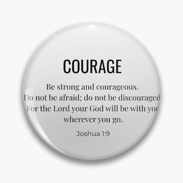 Item preview, Courage - Christian Scripture Triptych Wall Art - Part 2/3 designed and sold by Dwordsdaily.