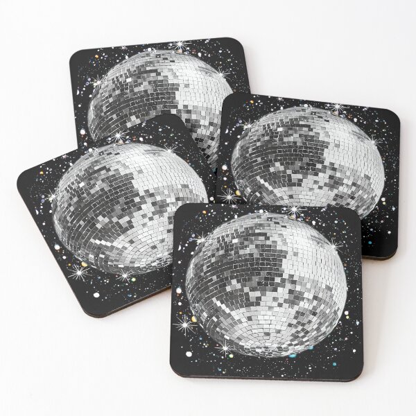 Item preview, Black and White Disco Ball Club Retro designed and sold by wardpowerslamon.