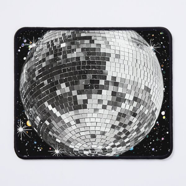 Item preview, Black and White Disco Ball Club Retro designed and sold by wardpowerslamon.
