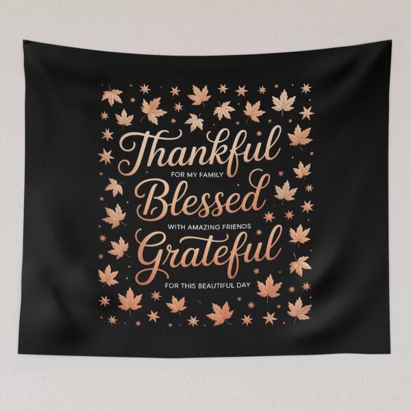 Item preview,  Thankful Blessed Grateful Thanksgiving Family designed and sold by tabdejinti.