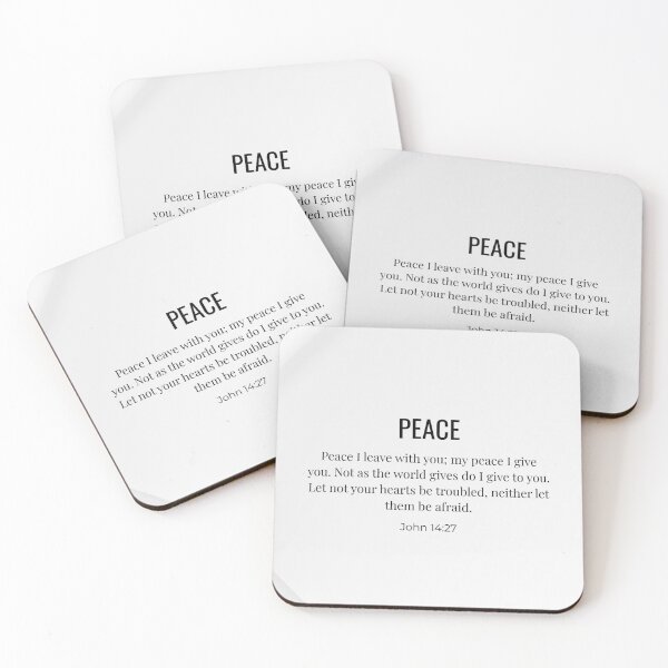 Item preview, Peace - Christian Scripture Triptych Wall Art - Part 3/3 designed and sold by Dwordsdaily.