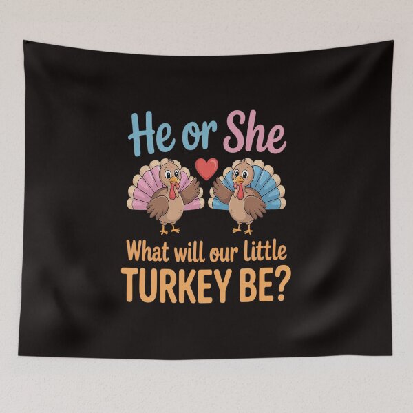 Item preview, He Or She What Will Our Little Turkey Be Thanksgiving designed and sold by VladoZork.