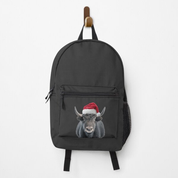Item preview, Yak with Christmas Hat – Festive Yak Xmas Design designed and sold by LazyOwlStore.