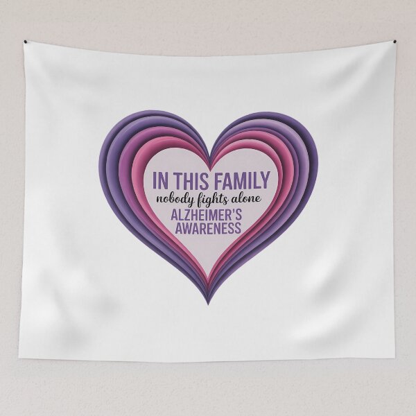 Item preview, Alzheimer's Awareness American Flag designed and sold by PunkNation-Arts.