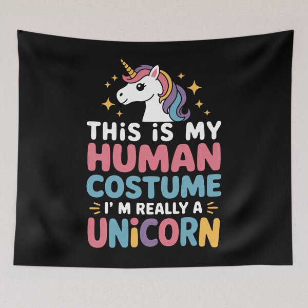 Item preview,  This Is My Human Costume I'm Really A Unicorn Halloween designed and sold by tabdejinti.