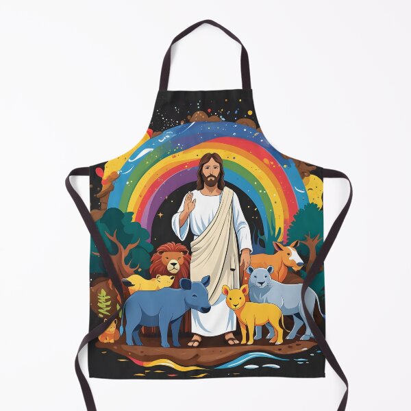 Item preview, Divine Harmony: Jesus, Animals, and the Covenant Rainbow designed and sold by UrvashiStudio.