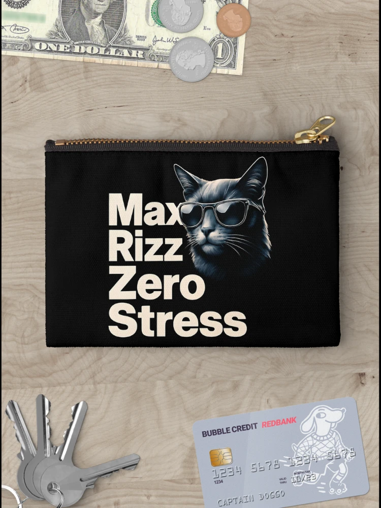 Thumbnail 3 of 4, Zipper Pouch, Max Rizz Zero Stress designed and sold by Raluk.