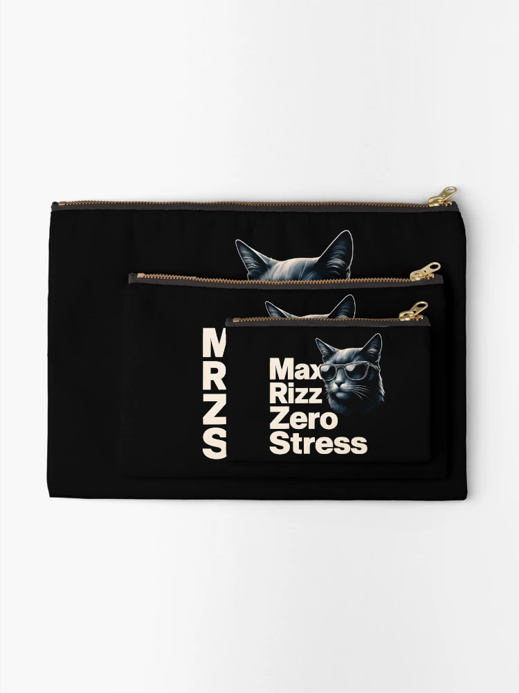 Thumbnail 2 of 4, Zipper Pouch, Max Rizz Zero Stress designed and sold by Raluk.