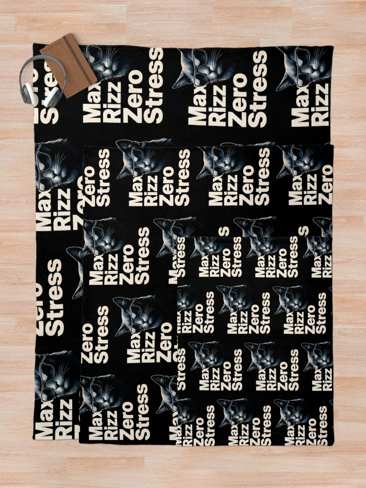 Thumbnail 5 of 6, Throw Blanket, Max Rizz Zero Stress designed and sold by Raluk.