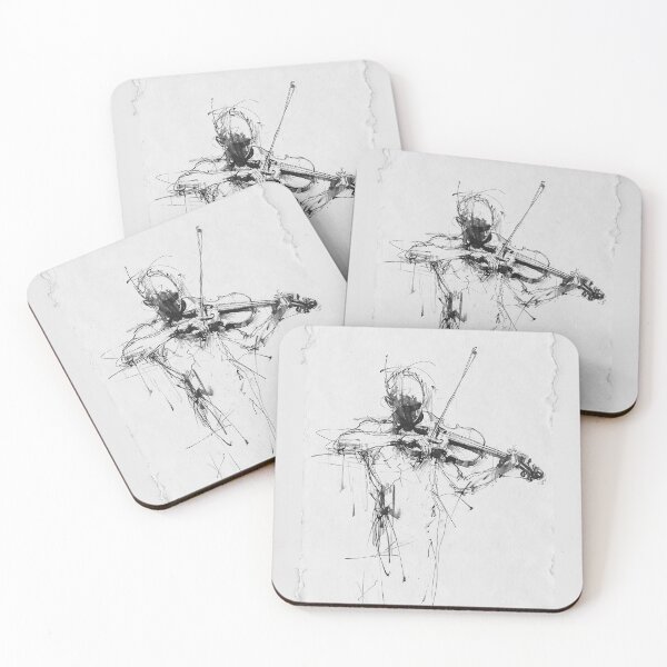 Item preview, Artistic Violin Player  designed and sold by SleekLineSketches.