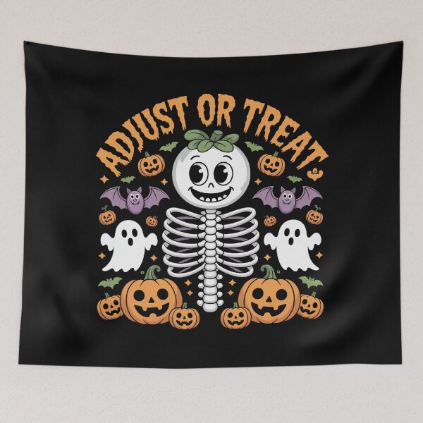 Item preview, Adjust or Treat Funny Osteopathy Halloween designed and sold by osteopath shop.