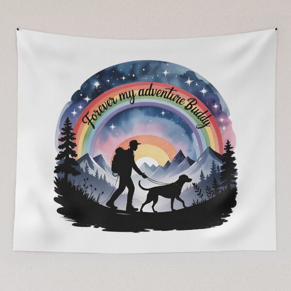 Item preview, Forever My Adventure Buddy Dog Memorial designed and sold by Blok45.