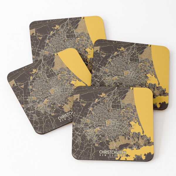 Item preview, Christchurch City Map of New Zealand - Pastel designed and sold by deMAP.