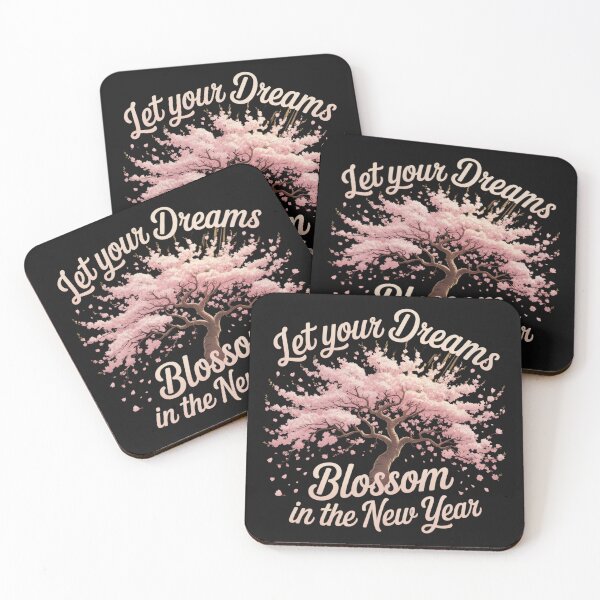 Artikelvorschau, Motivational Sakura Tree with Positive New Year Quote entworfen und verkauft von WitchyWhisper.