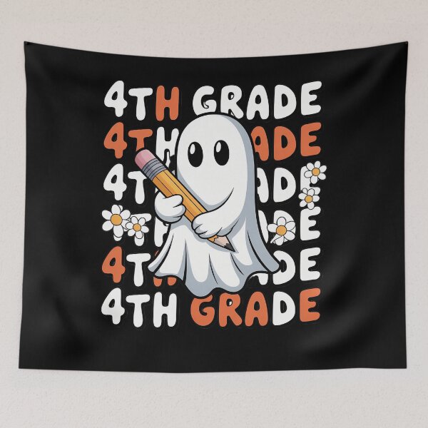 Item preview, 4th Grade Halloween Costume Ghost Teacher Student designed and sold by BiellaSar.