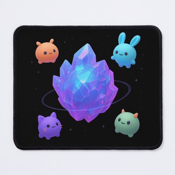 Item preview, Crystal Planet with Cute Floating Creatures designed and sold by Chahika Designs.