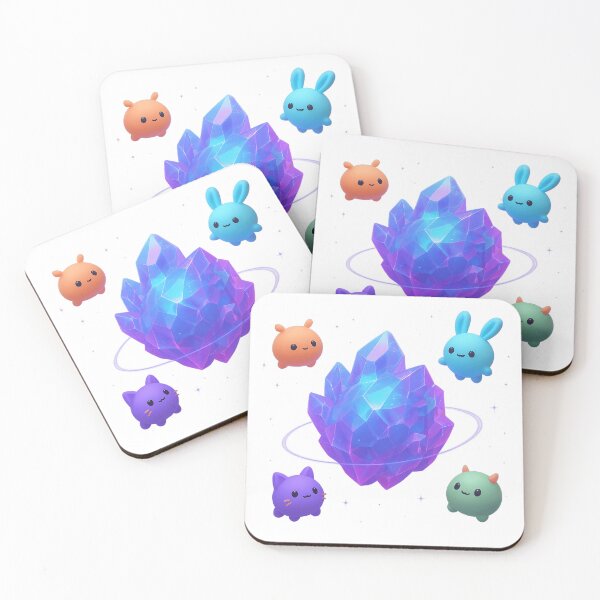 Item preview, Crystal Planet with Cute Floating Creatures  designed and sold by Chahika Designs.