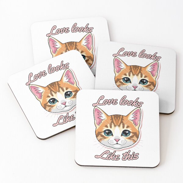 Item preview, Love Looks Like This Kawaii Kitten  designed and sold by DigitalDream11.