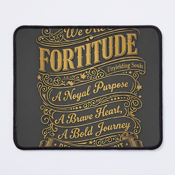 Item preview, We Are Fortitude – Vintage Inspirational Typography Poster (Resilience & Spirit) designed and sold by Piwemal.