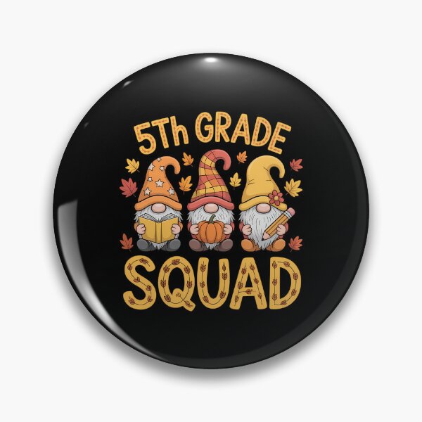 Item preview, 5th Grade Squad Three Gnomes Teachers Students Thanksgiving designed and sold by BiellaSar.
