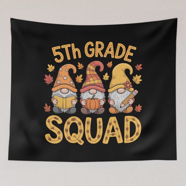 Item preview, 5th Grade Squad Three Gnomes Teachers Students Thanksgiving designed and sold by BiellaSar.