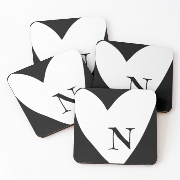 Item preview,  Cute Hand Drawn Heart With Letter N Monogram Initial Gift designed and sold by ThomaWillits.