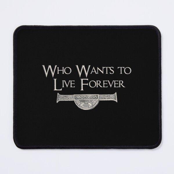Item preview, Connor Macleod Sword - Live Forever Highlander Quote - White 	 designed and sold by qdssooccpf95.