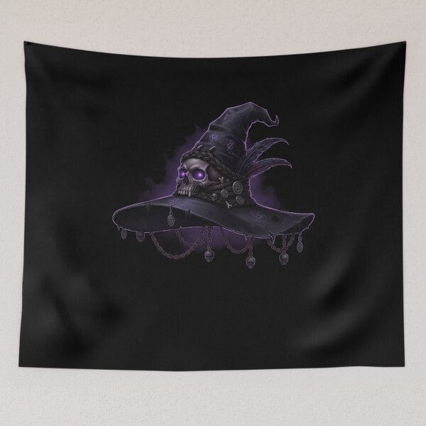 Item preview, Skull Witch Hat designed and sold by A-Szczesniak.