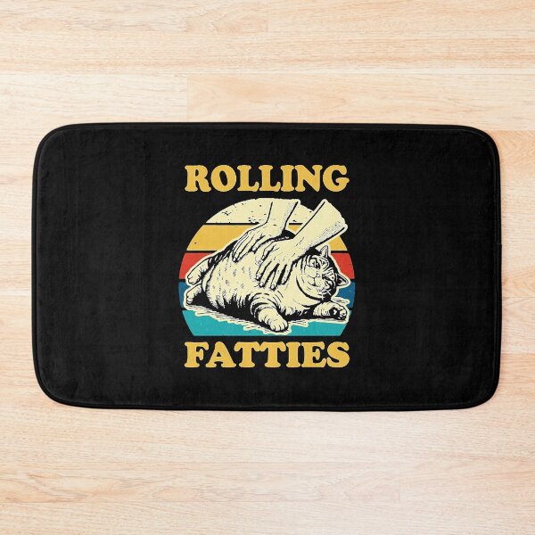 Item preview, Rolling Fatties Retro Chubby Cat Funny designed and sold by hieuha091XRg.