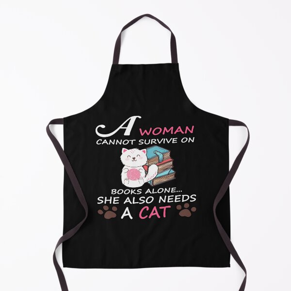 Item preview, A-Woman-Cannot-Survive-On-Books-Alone-She-Also-Needs-A-Cat--Active-T-Shirt designed and sold by datvantr.