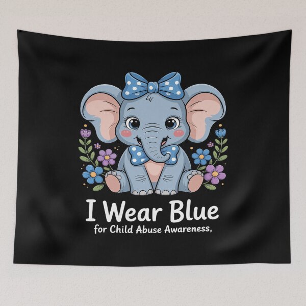 Item preview, We Wear Blue Child Abuse Prevention Awareness designed and sold by itsnothatweird.