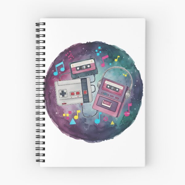 Item preview, Nostalgia 80 cassette watercolor painting handmade  designed and sold by AMAOZ.