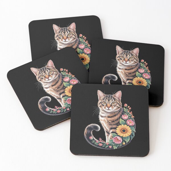 Item preview, Wildflower Calico Cat designed and sold by itsnothatweird.