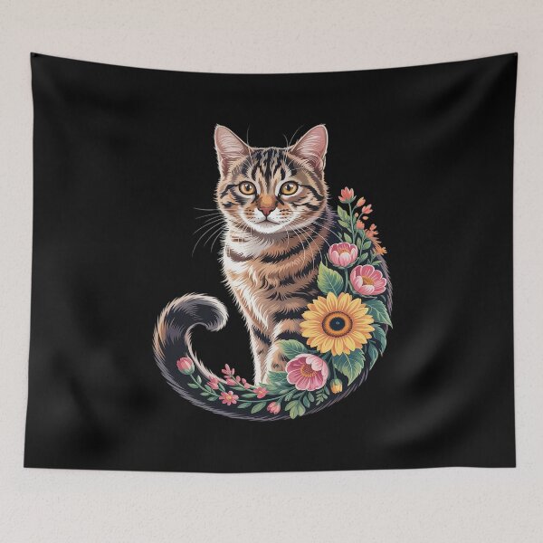 Item preview, Wildflower Calico Cat designed and sold by itsnothatweird.