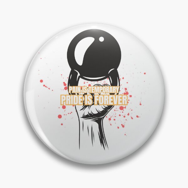 Item preview, Pain is Temporary Pride is Forever – Fitness Quote designed and sold by J0b4t.